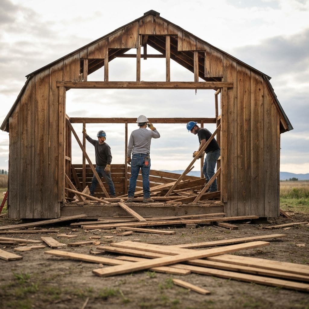 OxMire demolition work in progress