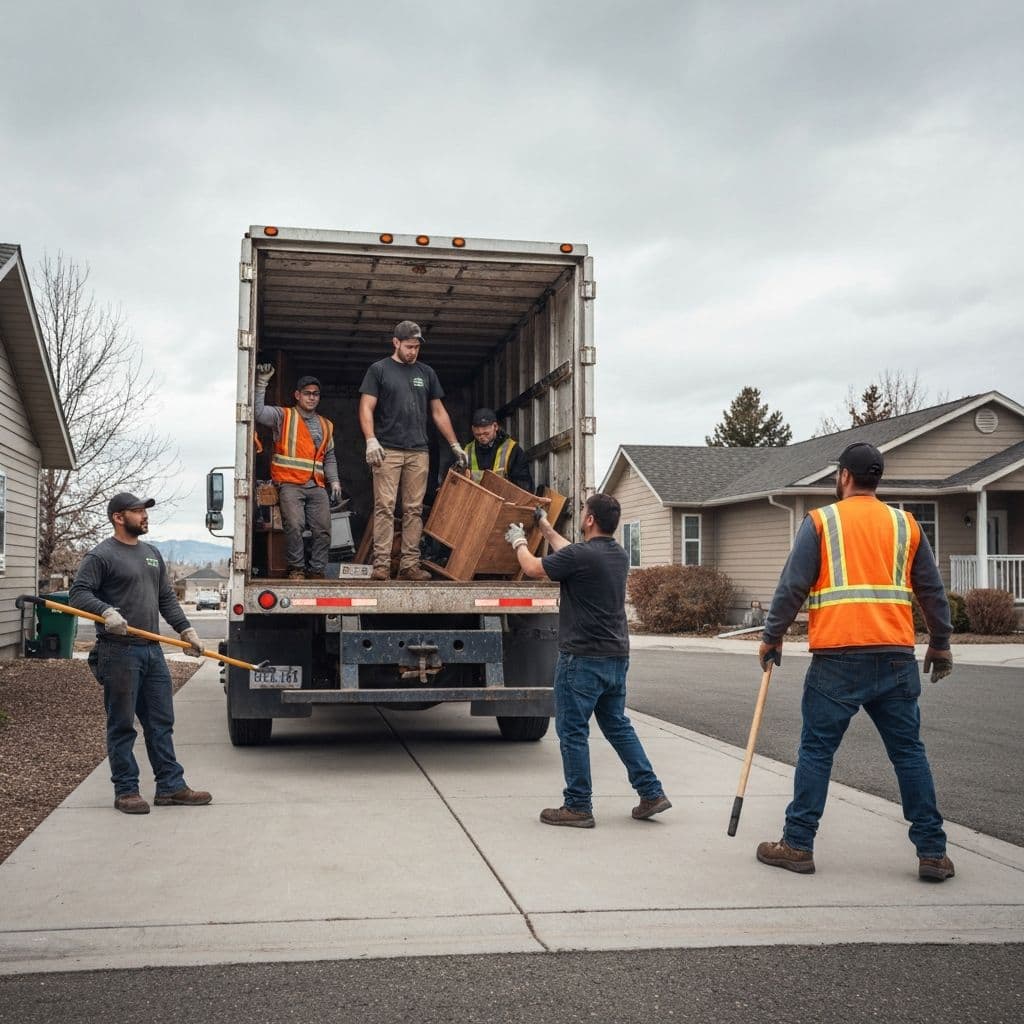 OxMire junk removal team at work